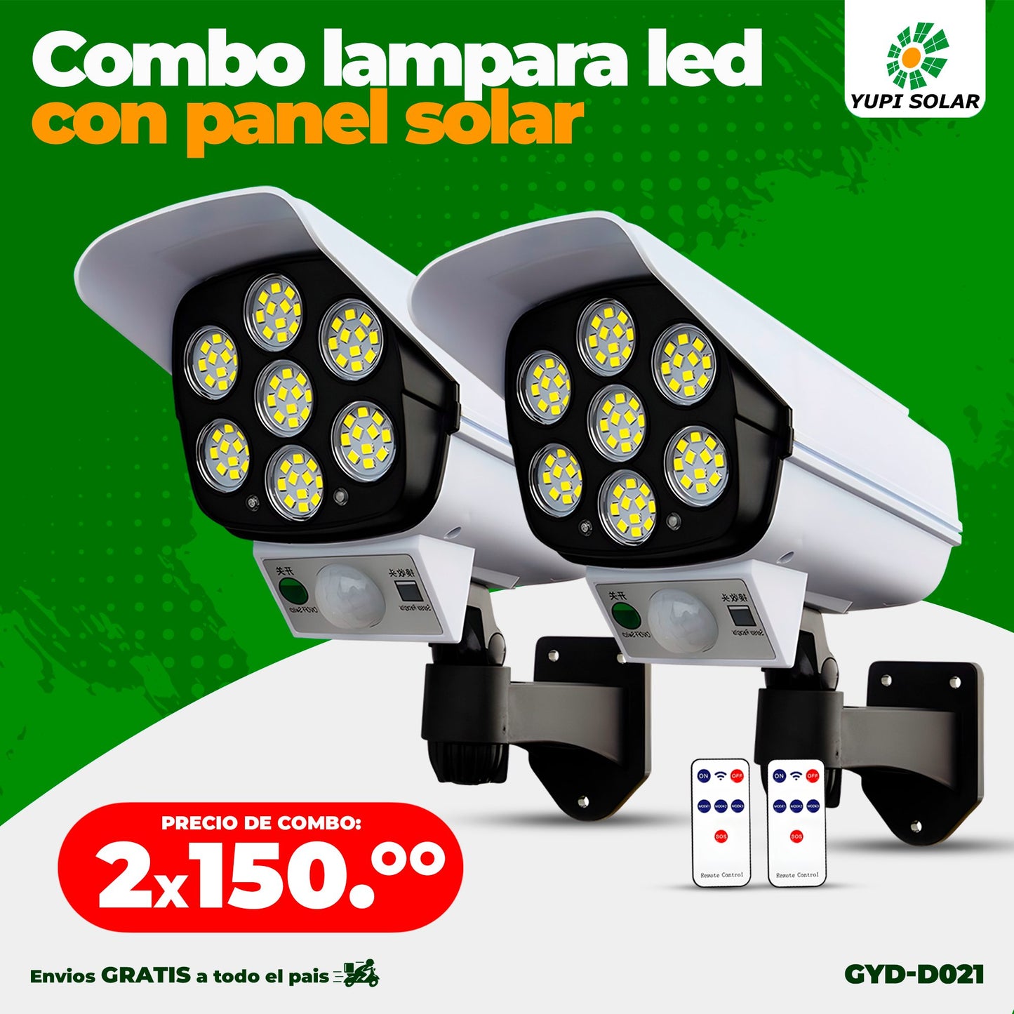 combo lamparas led estilo cámaras
