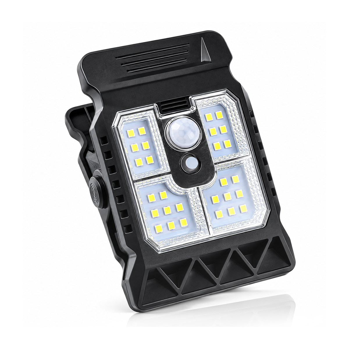 T-DAY Combo de lámpara led solar estilo clip con sensor de movimiento
