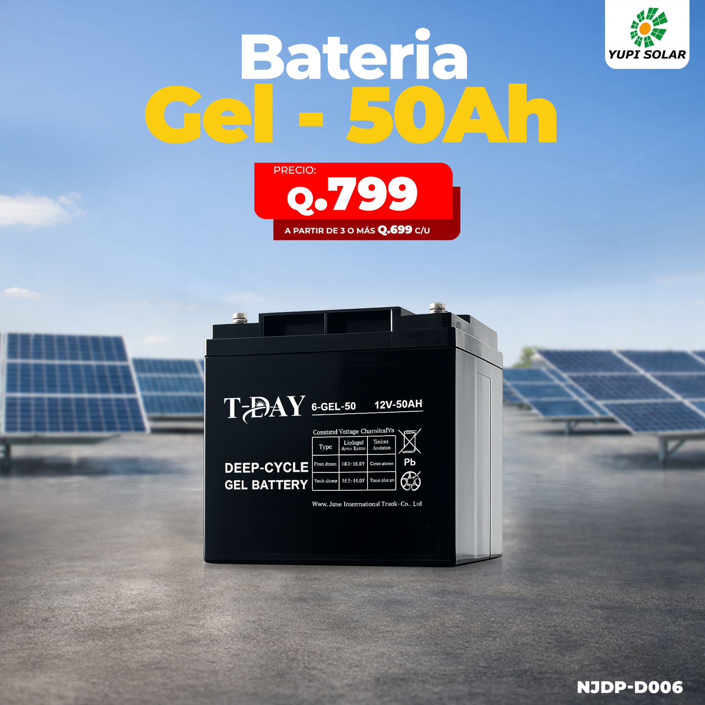 Batería de Gel 12V - 50AH