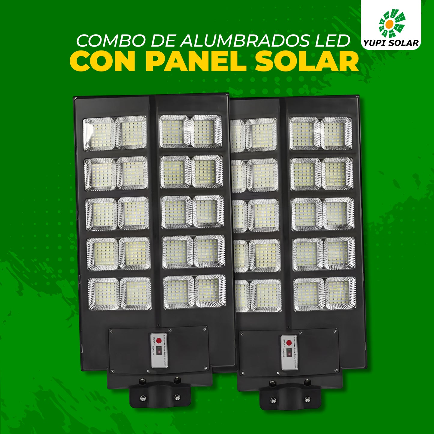 Combo de Alumbrado Led Con Panel Solar de 4,000 watts