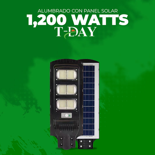 Alumbrado Profecional Panel Solar de 1,200 watts