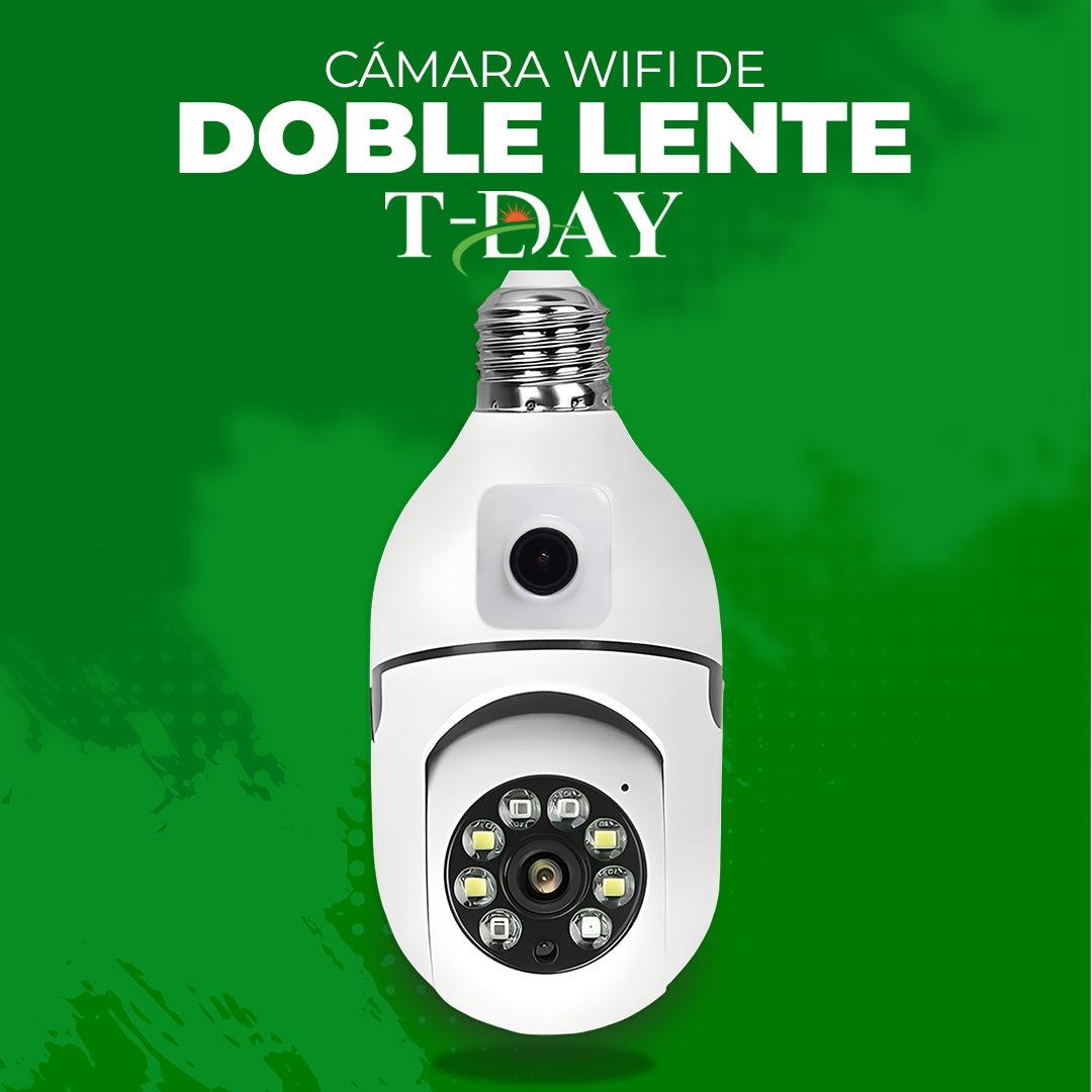 Camara WIFI estilo FOCO de doble LENTE