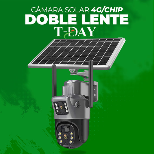 Cámara Solar 4G/CHIP DE DOBLE LENTE