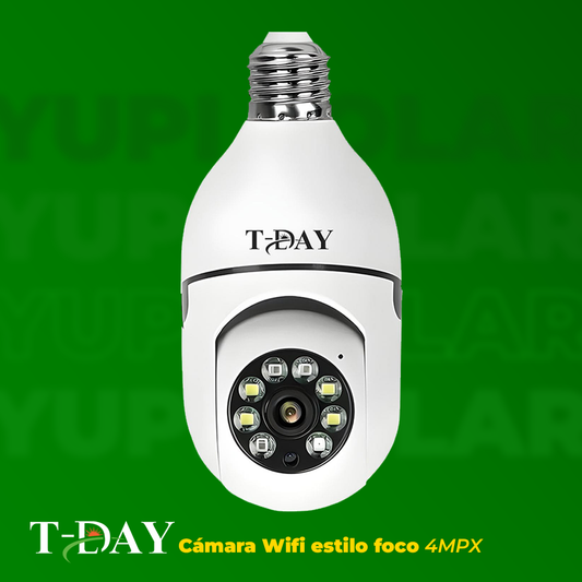 Camara de Seguridad Espía 360° WIFI Tipo Bombillo