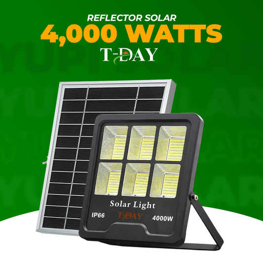 Reflector led solar potencia de 4,000 watts