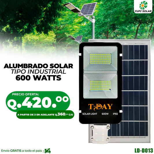 Alumbrado Solar Industrial 600 Watss LD-D013