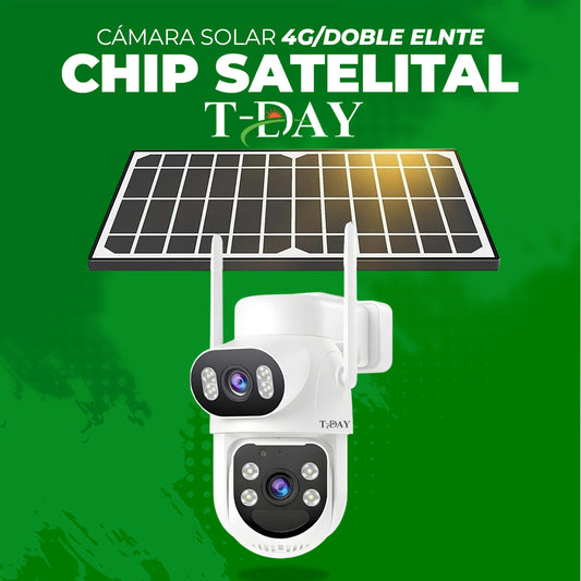 Cámara Con Panel Solar 4G/Chip Doble lente Satelital