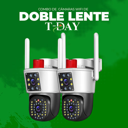 Combo de Cámaras Wifi Doble Lente