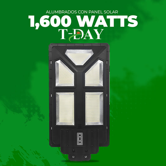 Alumbrado Profesional Panel Solar de 1,600 watts