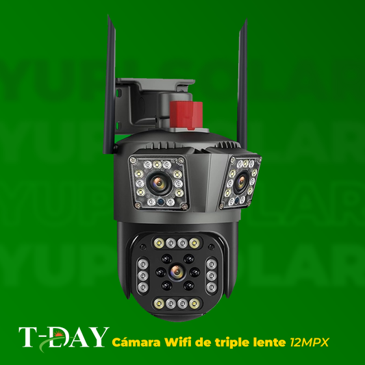 Cámara WIFI triple lente 12MPX