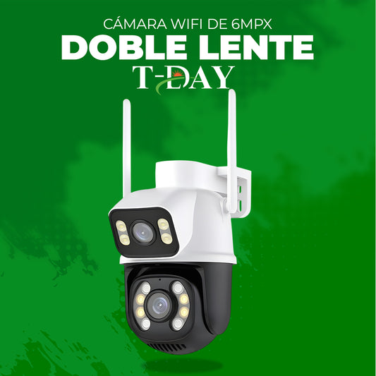 Cámara WiFi de doble lente con resolución de 6PMX