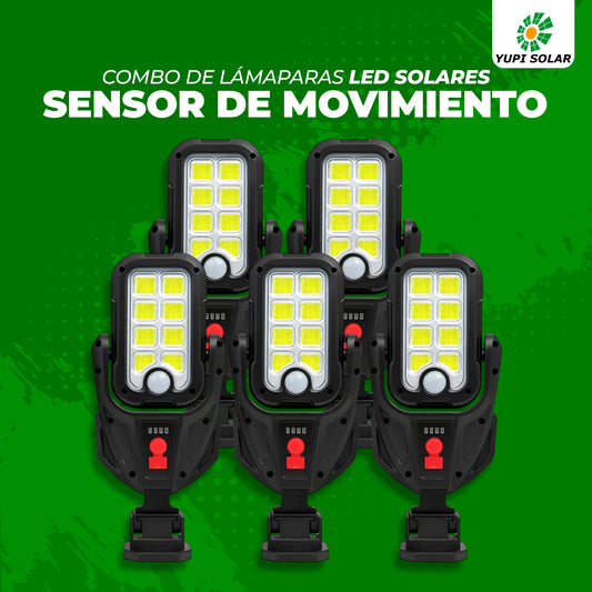 Combo de lamparas led con sensor de movimiento