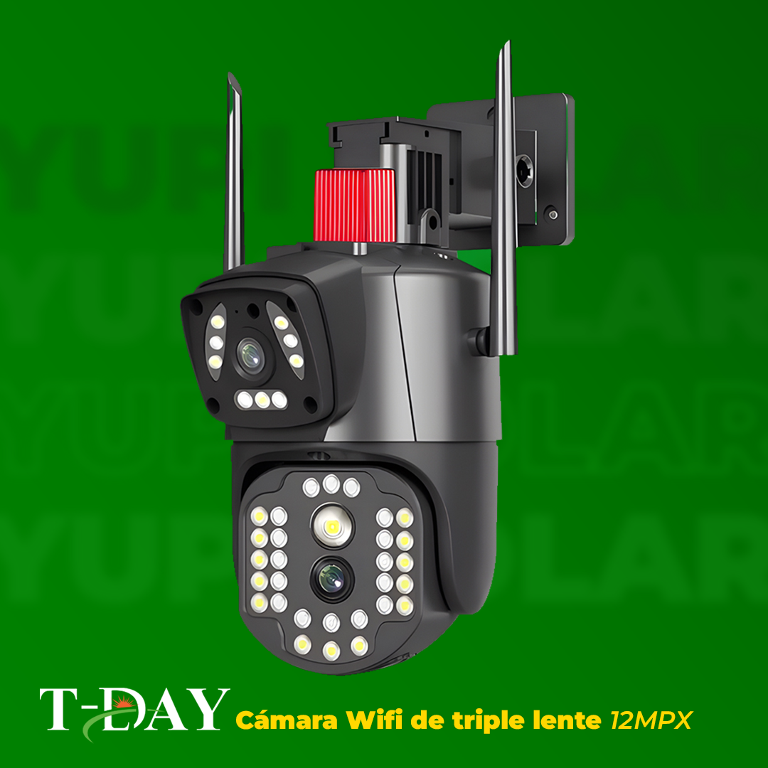 Cámara WiFi de doble lente 12MPX