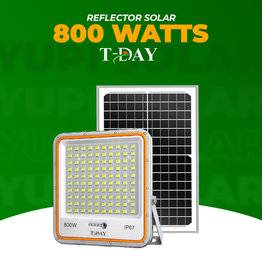 Reflectores con panel solar de 800 watts