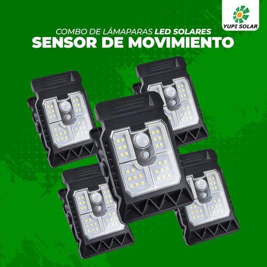 Combo de lamparas led solares estilo clip