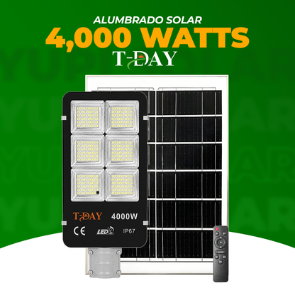 Alumbrado Con Panel Solar de 4,000 watts