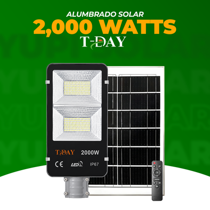 Alumbrado Con Panel Solar de 2,000 watts