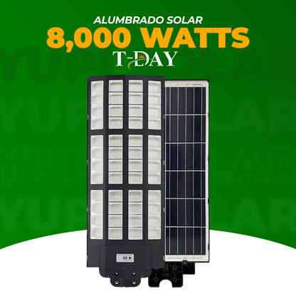 Alumbrado Profecional Panel Solar de 8,000 watts