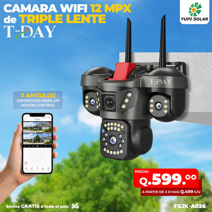 Cámara de triple lente Wifi