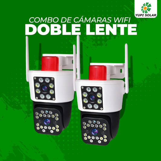 Combo de Cámaras Wifi Doble Lente