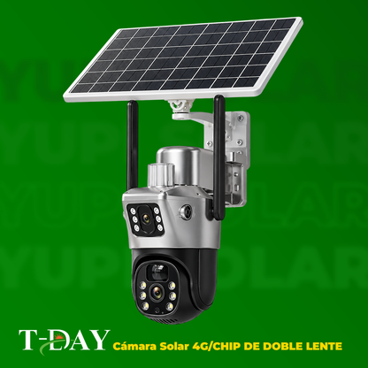 Cámara Solar 4G/CHIP DE DOBLE LENTE