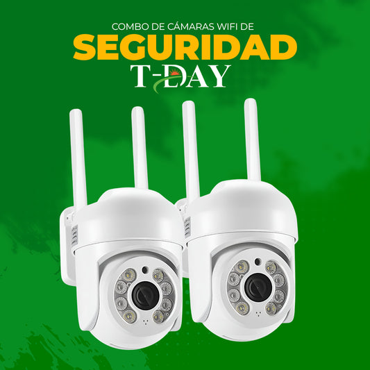 Combo de cámaras wifi de seguridad