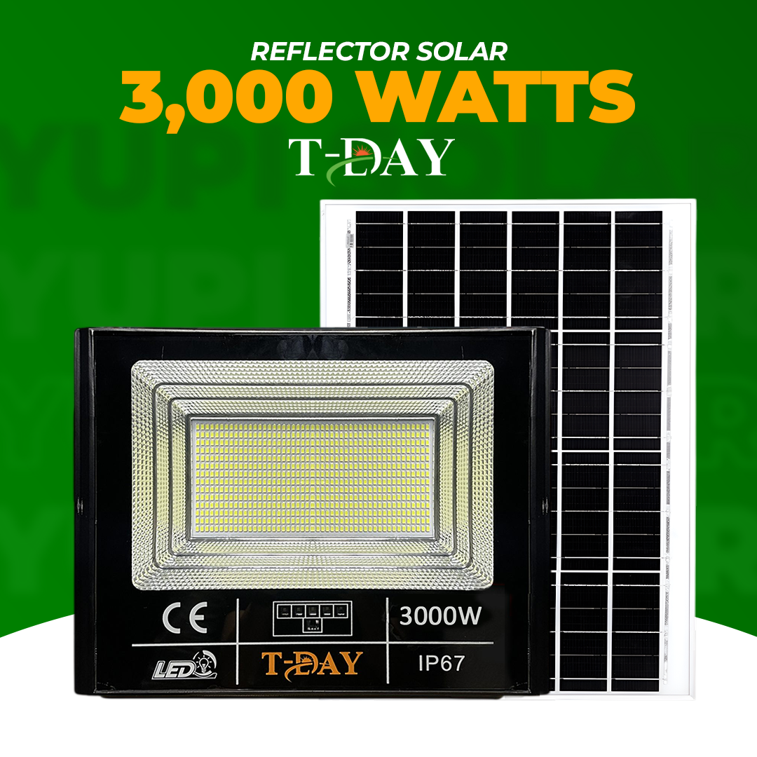 Reflector led solar de 3,000 watts