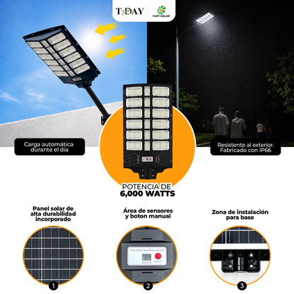 T-DAY Alumbrado Profesional Solar 6,000 Watts