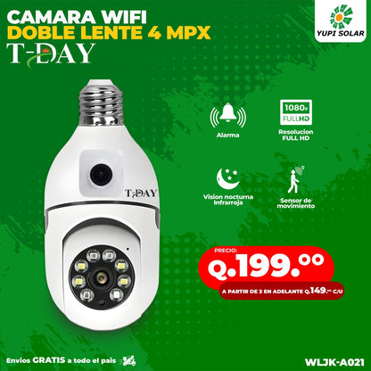 Camara WIFI estilo FOCO de doble LENTE