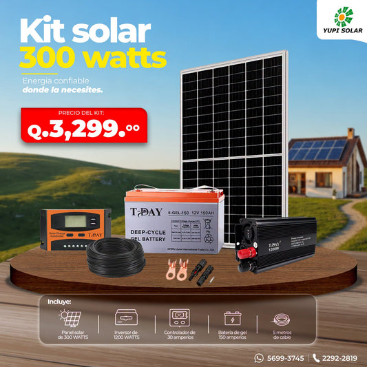 Kit solar 300 Watts