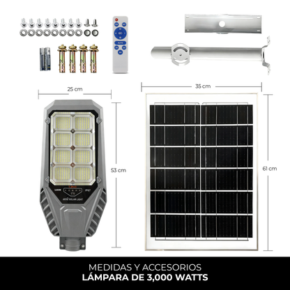 T-DAY Lampara Solar 3,000 watts