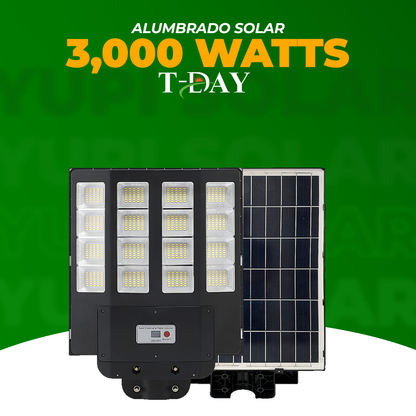 Alumbrado Profecional Panel Solar de 3,000 watts