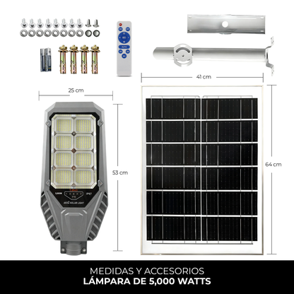 T-DAY Lampara Solar 5,000 watts