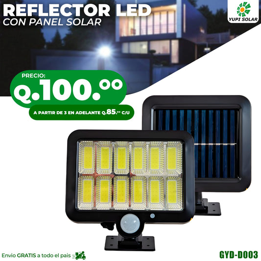 Lampara led con panel solar