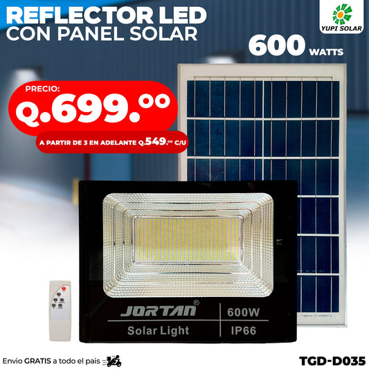 Reflector led solar 600 watts de metal