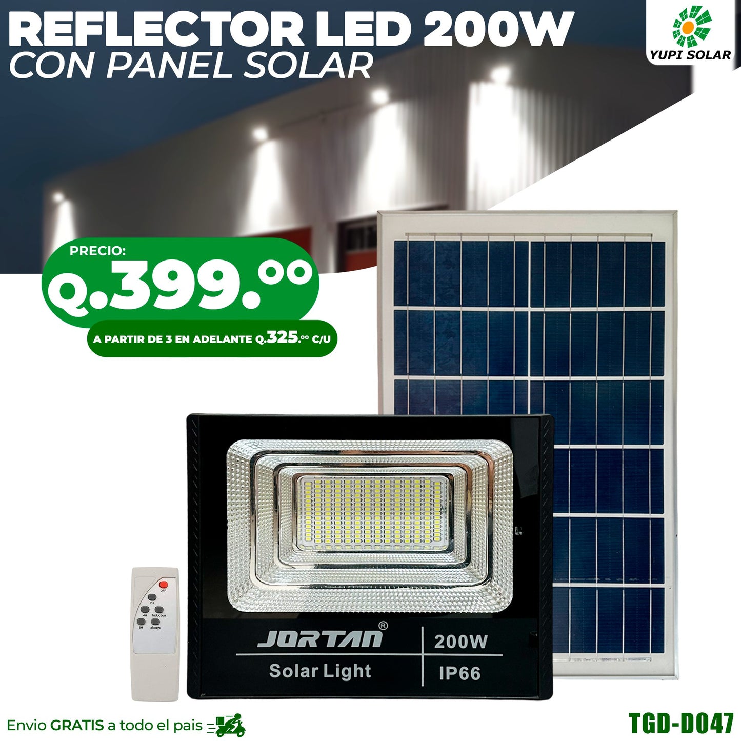 Reflector Solar 200 watts