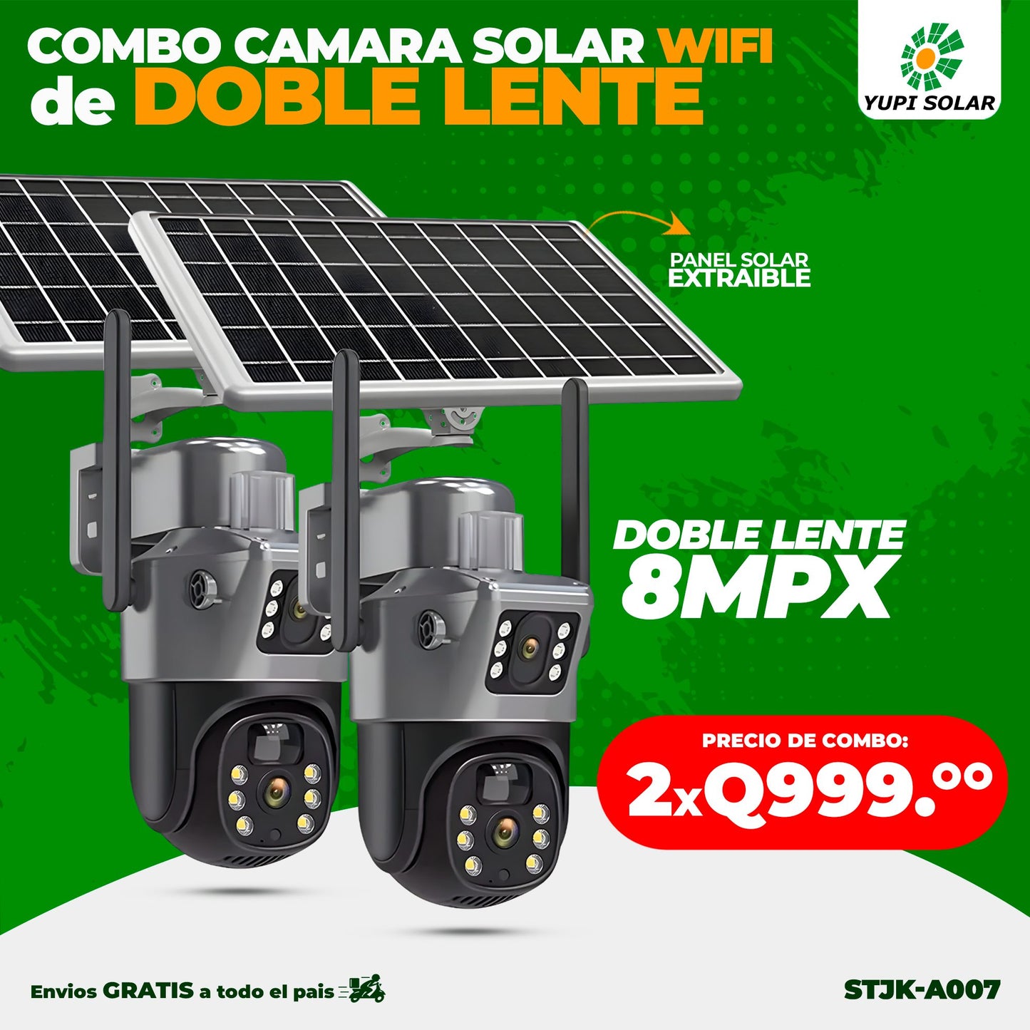 Combo camaras wifi de doble lente