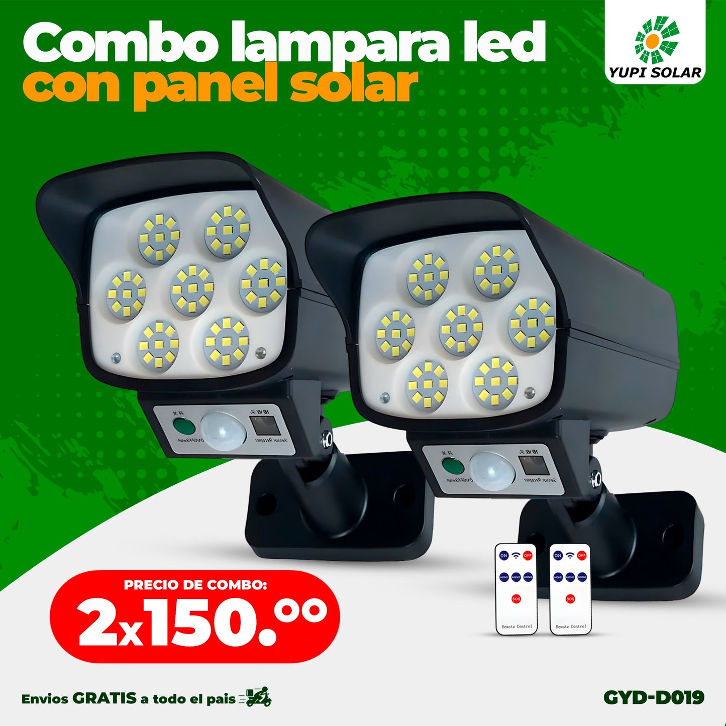 Combo lamparas led estilo cámara