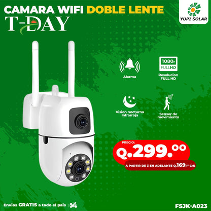 Camara WIFI de DOBLE LENTE