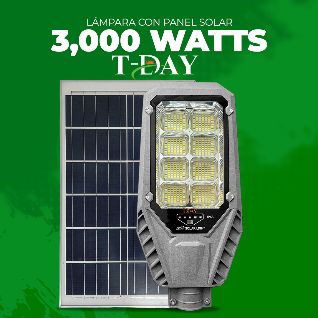 Lampara Solar 3,000 watts