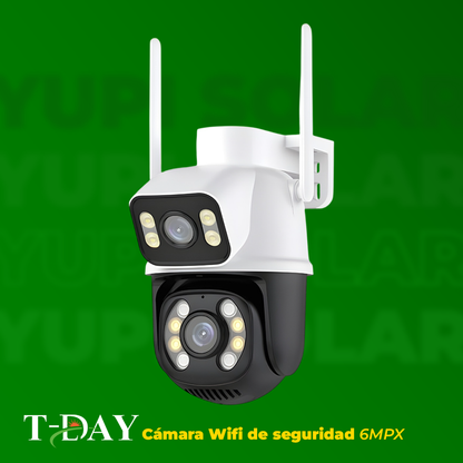 Cámara WiFi de doble lente con resolución de 6PMX