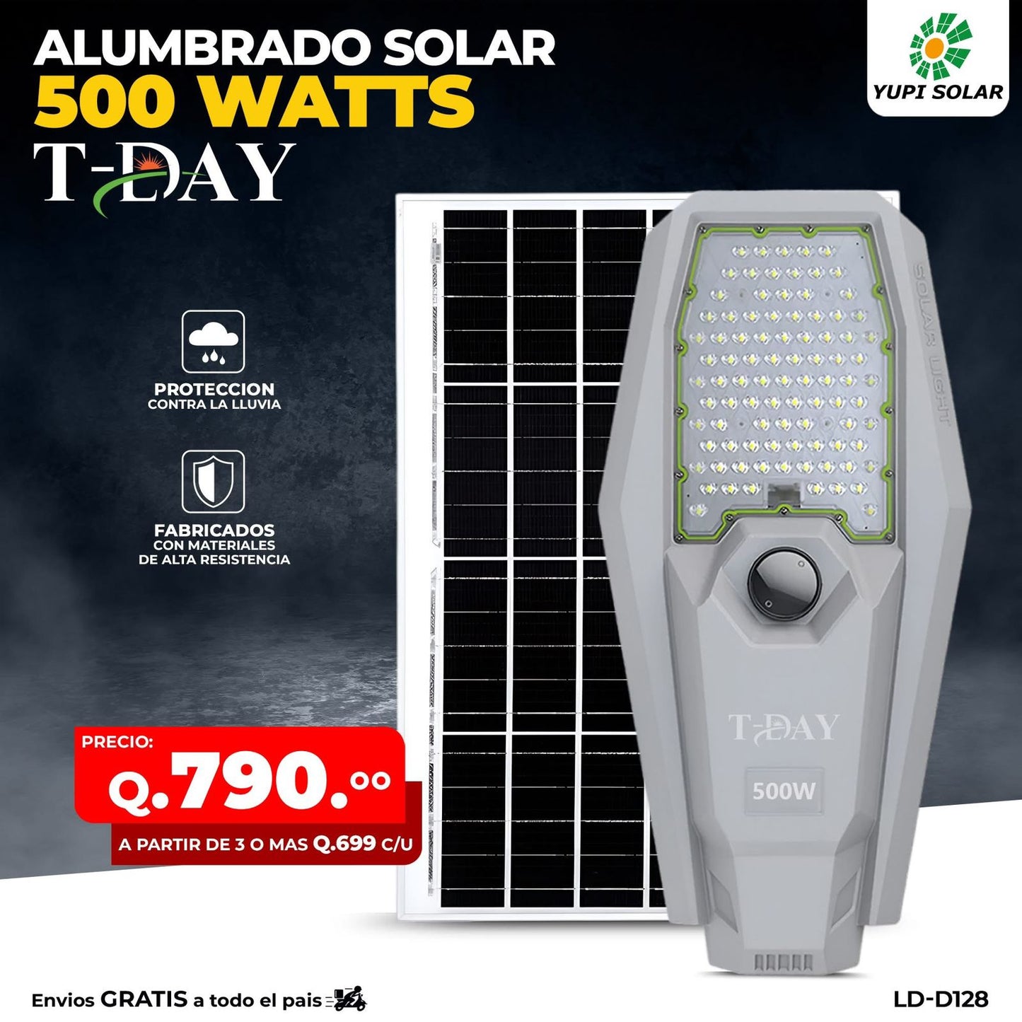 Alumbrado Solar 500 Watts