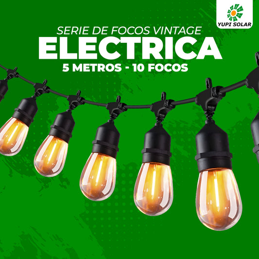 Serie de Focos Vintage Electricas 5 metros de largo