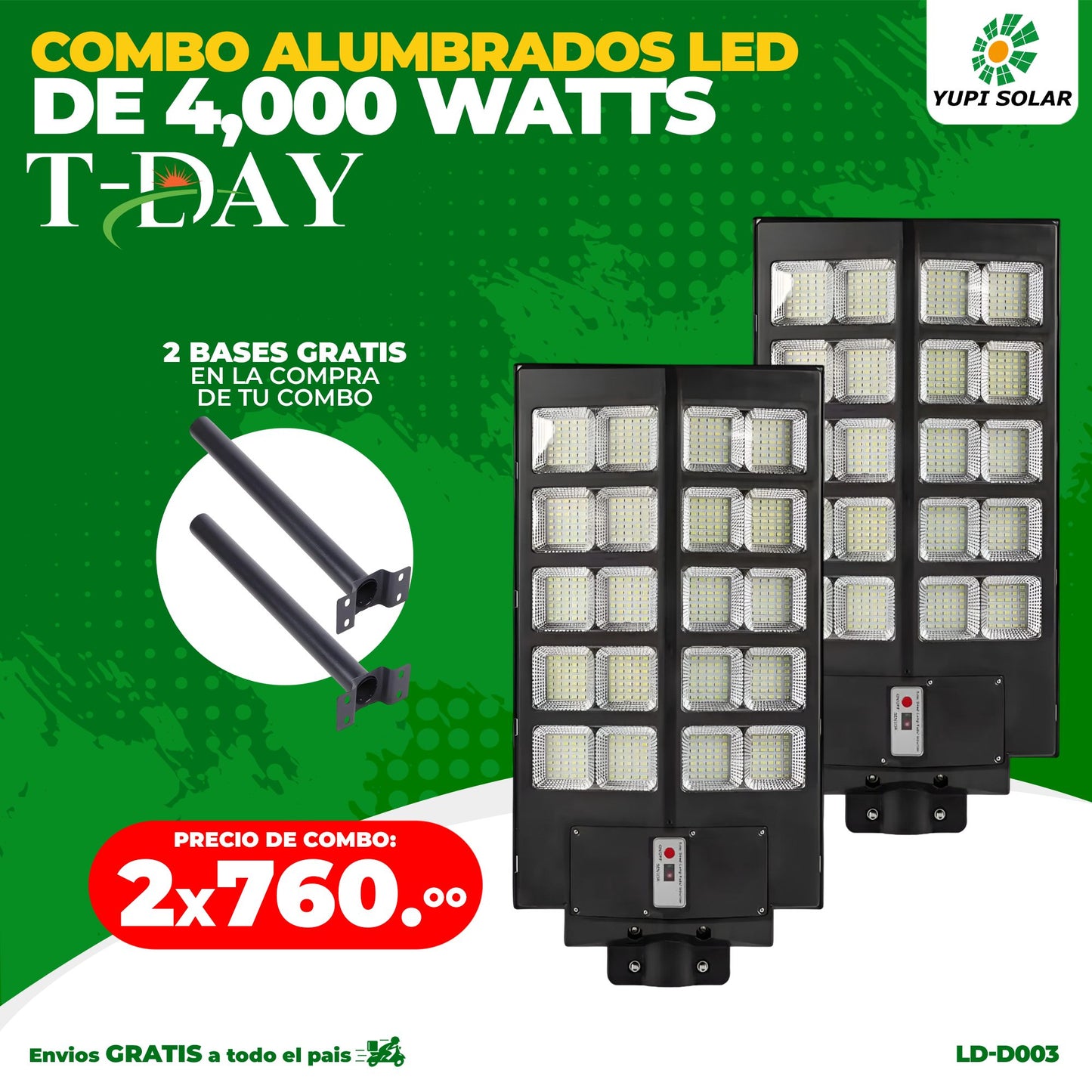 Combo de Alumbrados led de 4,000 watts
