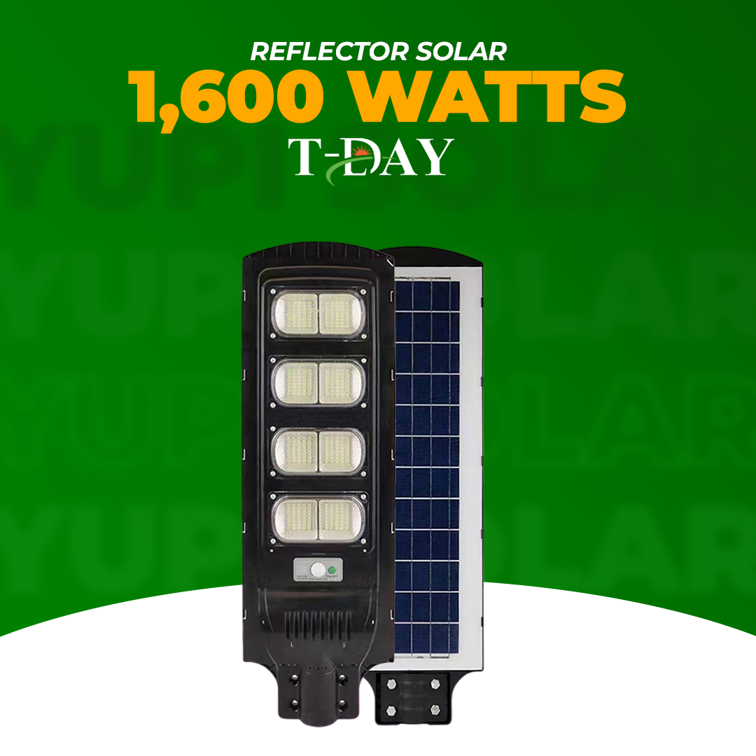 Alumbrado Profecional Panel Solar de 1,600 watts