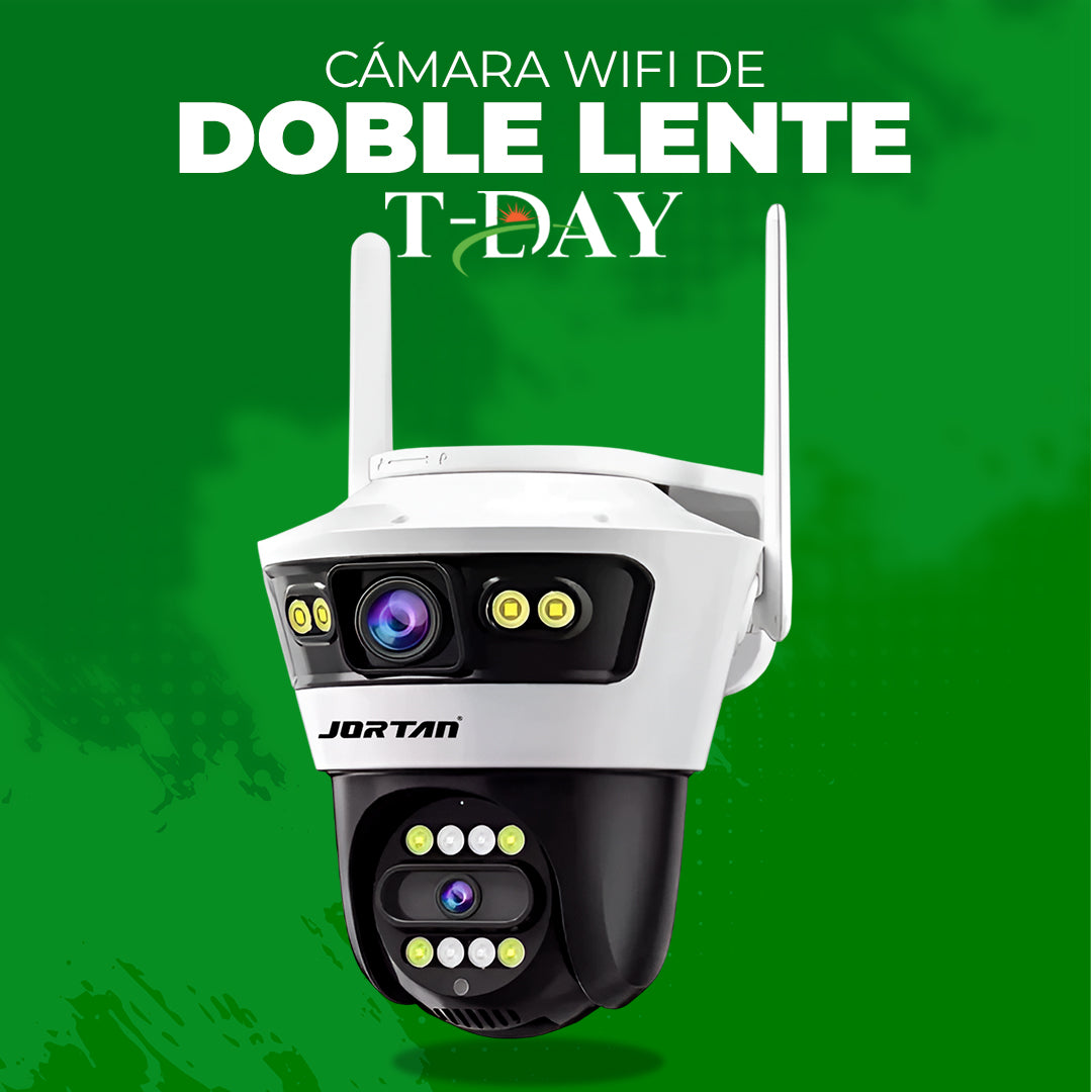 Camara WIFI de DOBLE LENTE de PARED