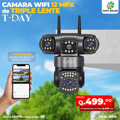 Camara WIFI de TRIPLE LENTE 12mpx