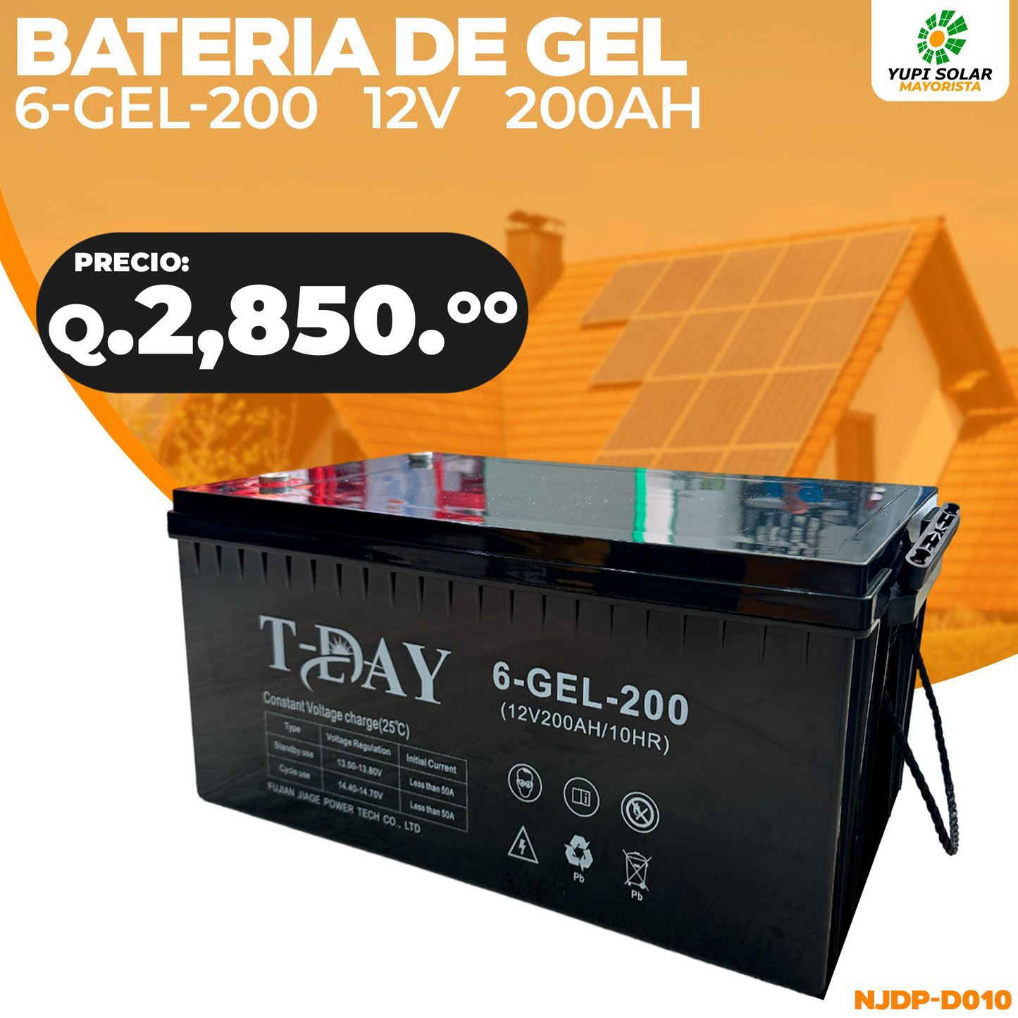 Batería de Gel 12V - 200AH