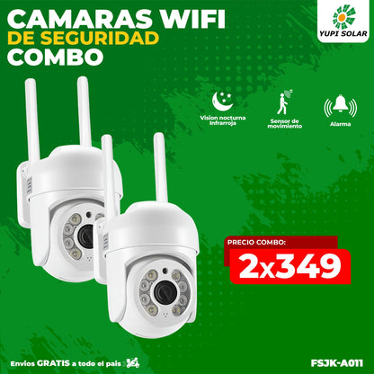 Combo de cámaras wifi de seguridad
