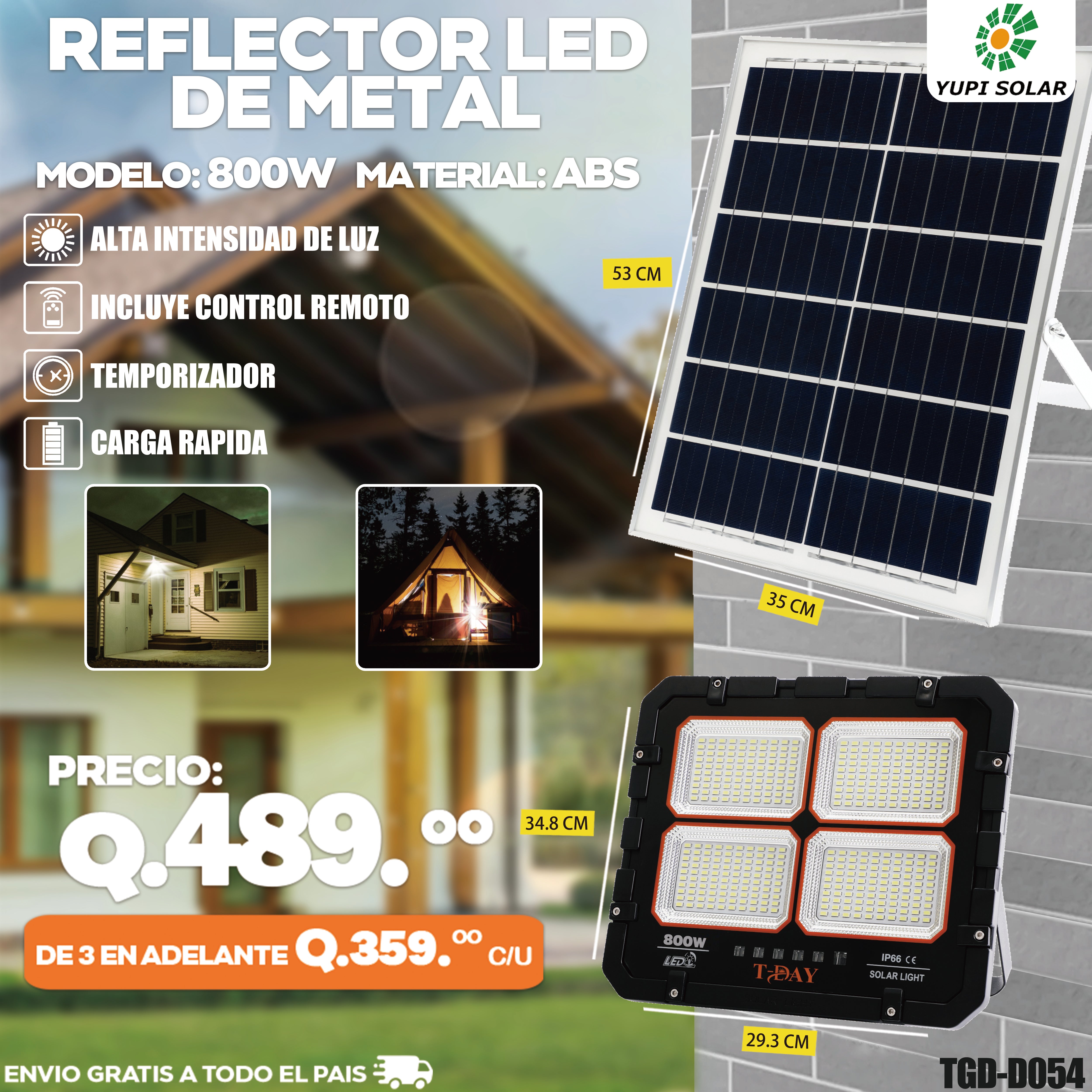 Reflectores Solares – Yupi Solar